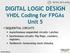 DIGITAL LOGIC DESIGN VHDL Coding for FPGAs