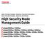 MULTIFUNCTIONAL DIGITAL COLOR SYSTEMS / MULTIFUNCTIONAL DIGITAL SYSTEMS. High Security Mode Management Guide