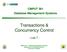 Transactions & Concurrency Control