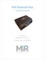 MiR Bluetooth Box. Technical Documentation