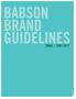 BABSON BRAND GUIDELINES  » JUNE 2017