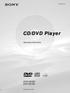 (2) CD/DVD Player. Operating Instructions DVP-C675D DVP-C670D Sony Corporation