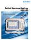 Optical Spectrum Analyzer AQ6330. Full featured optical spectrum analyzer with compact and lightweight design