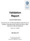 Validation Report. Consorzio Stabile Globus. 2009, March 20 th