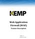 Web Application Firewall (WAF) Feature Description