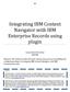 Integrating IBM Content Navigator with IBM Enterprise Records using plugin