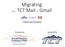 Migrating.  and Contacts. from TCT Mail to Gmail. Sponsored by. Presented by. Kristi Robison