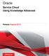 Oracle. Service Cloud Using Knowledge Advanced