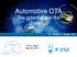 Automotive OTA The potential and the challenge