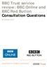 BBC Trust service review: BBC Online and BBC Red Button Consultation Questions