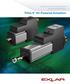 Advanced Linear and Rotary Actuators with Embedded Electronics. Tritex II AC Powered Actuators