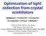 Optimization of light collection from crystal scintillators