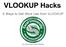 VLOOKUP Hacks. 5 Ways to Get More Use from VLOOKUP Excel University ALL RIGHTS RESERVED