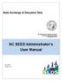 NC SEED Administrator s User Manual