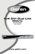 4x4 DVI Dual Link Matrix