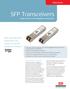 SFP Transceivers Small Form-Factor Pluggable Transceivers
