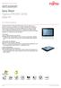 Data Sheet Fujitsu STYLISTIC Q550 Slate PC