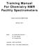 Training Manual For Chemistry NMR Facility Spectrometers
