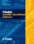 PROJECT DATA. Trimble. AutoBid SheetMetal Software