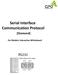 Serial Interface Communication Protocol