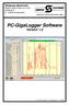 PC-GigaLogger Software Version 1.0