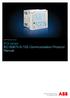 Relion Protection and Control. 615 series IEC Communication Protocol Manual