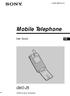 (1) Mobile Telephone. User Guide CMD-Z by Sony Corporation