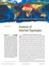 Analysis of Internet Topologies