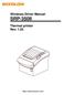 Windows Driver Manual SRP-350II Thermal printer Rev. 1.03