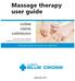 Massage therapy user guide