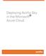 Deploying Actifio Sky in the Microsoft Azure Cloud