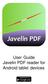 User Guide Javelin PDF reader for Android tablet devices