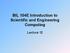 BIL 104E Introduction to Scientific and Engineering Computing. Lecture 12