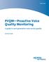 PVQM Proactive Voice Quality Monitoring