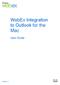 WebEx Integration to Outlook for the Mac