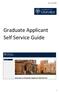 V1.1 1 Sep Graduate Applicant Self Service Guide