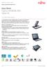 Data Sheet Fujitsu LIFEBOOK T901 Tablet PC