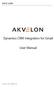 Dynamics CRM Integration for Gmail. User Manual. Akvelon, Inc. 2017, All rights reserved