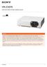 VPL-CH370. 5,000 lumens WUXGA 3LCD Basic Installation projector. Overview