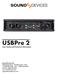 USBPre 2. User Guide and Technical Information