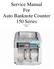 Service Manual For Auto Banknote Counter 150 Series Version: