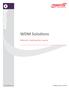 Brochure. WDM Solutions. Methods for Optimizing Fiber Capacity. Transition Networks Brochure.