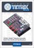TETRIX PRIZM Robotics Controller Quick-Start Guide and Specifications