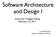 Software Architecture and Design I