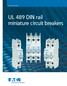Product Guide. UL 489 DIN rail miniature circuit breakers