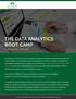 THE DATA ANALYTICS BOOT CAMP