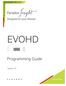 EVOHD. Programming Guide. Version