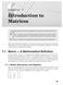 Matrices. Chapter Matrix A Mathematical Definition Matrix Dimensions and Notation