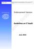 Endorsement Version. Guidelines on IT Audit I N T O S A I ISSAI ISSAI 5300: Guidelines on IT Audit