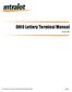 OHIO Lottery Terminal Manual